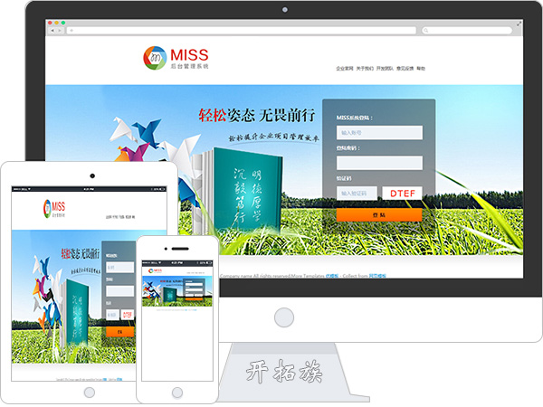 系统登录login网站模板 效果图