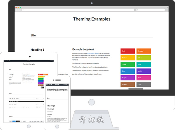 简约semantic UI Theme前端网页模板
