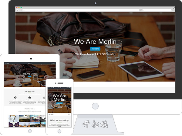 简洁宽屏扁平化web设计设计师bootstrap网站模板 效果图