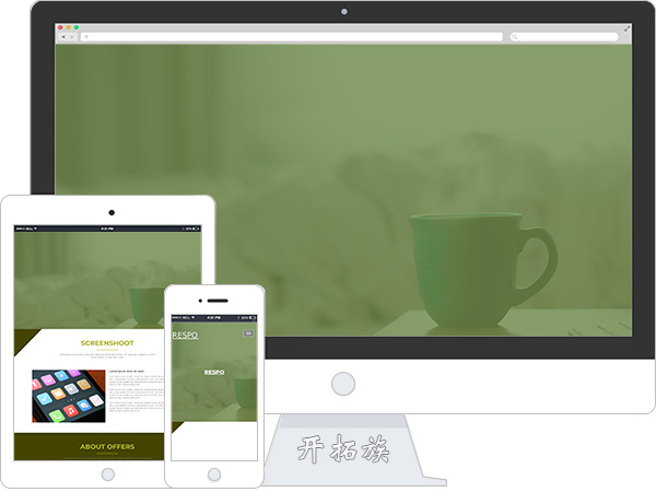 宽屏IT互联网高科技网络技术开发公司网站模板 效果图