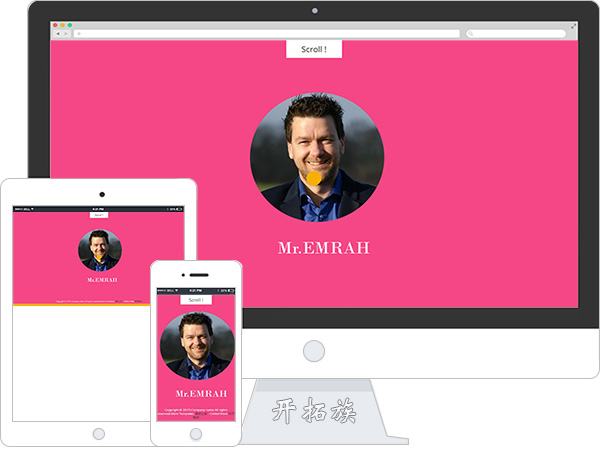 个性js动画web博客简历微博介绍html5网页模板 效果图