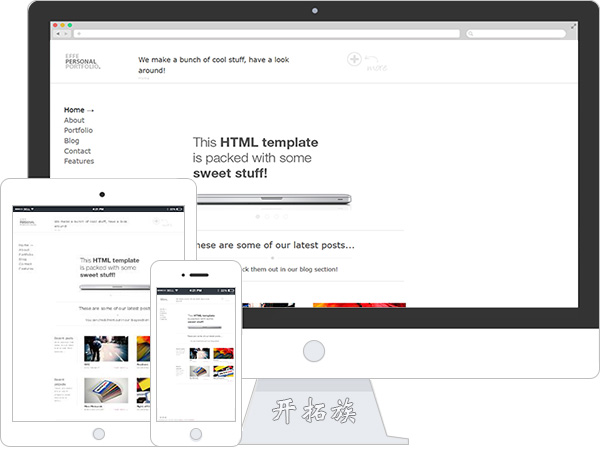 左栏简洁线条名片画册宣传资料blog网站模板 效果图 左栏简洁线条名片画册宣传资料blog网站模板 效果图