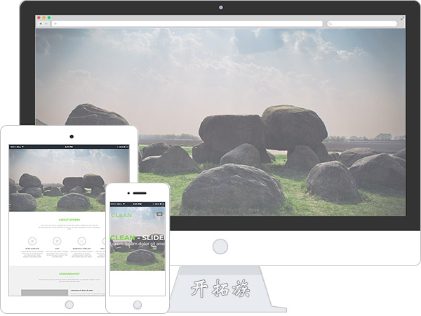简洁大气环保工程设计企业bootstrap网站模板 效果图