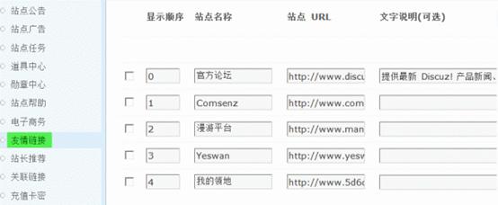 Discuz论坛友情链接如何设置 第1张