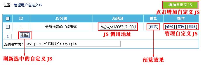 帝国CMS增加自定义JS如何设置 第4张 帝国CMS增加自定义JS如何设置 第4张